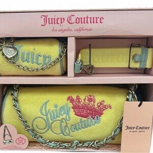 New Juicy Couture heritage barrel bag set